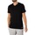 Textiel Heren Pyjama's / nachthemden adidas Originals Set van 3 lounge-T-shirts met V-hals Zwart