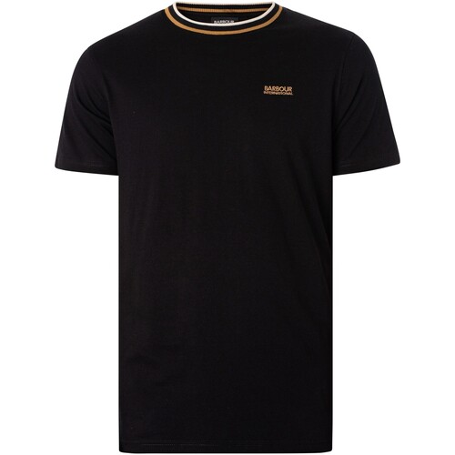 Textiel Heren T-shirts korte mouwen Barbour T-shirt met Buxton-tip Zwart