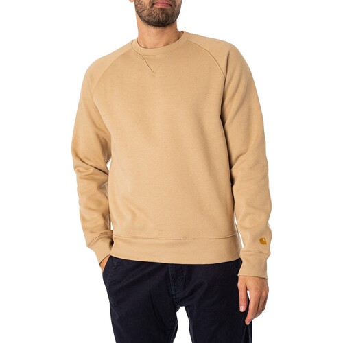 Textiel Heren Sweaters / Sweatshirts Carhartt Chase Sweatshirt Beige