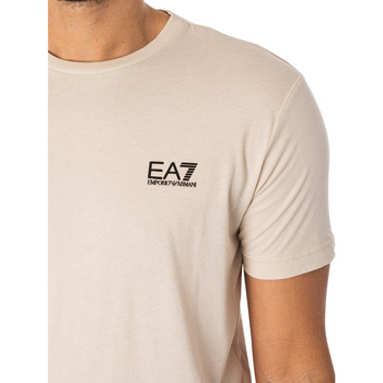Emporio Armani EA7 Logo T-shirt Beige