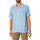 Textiel Heren Overhemden korte mouwen Farfield Stachio kanten jacquard overhemd met korte mouwen Blauw