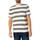 Textiel Heren T-shirts korte mouwen Fila Ben Varn T-shirt met kleurstofstrepen Wit