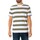 Textiel Heren T-shirts korte mouwen Fila Ben Varn T-shirt met kleurstofstrepen Wit