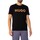 Textiel Heren T-shirts korte mouwen BOSS Dulivio U242 grafisch T-shirt Zwart