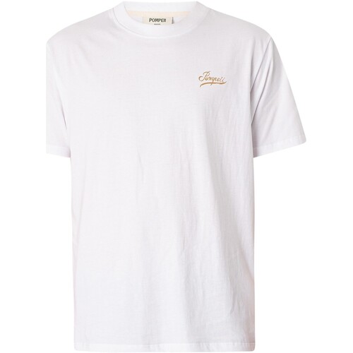 Textiel Heren T-shirts korte mouwen Pompeii Grafisch T-shirt voor kleine praatjes Wit