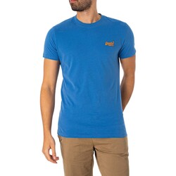 Textiel Heren T-shirts korte mouwen Superdry Vintage Logo EMB T-shirt Blauw
