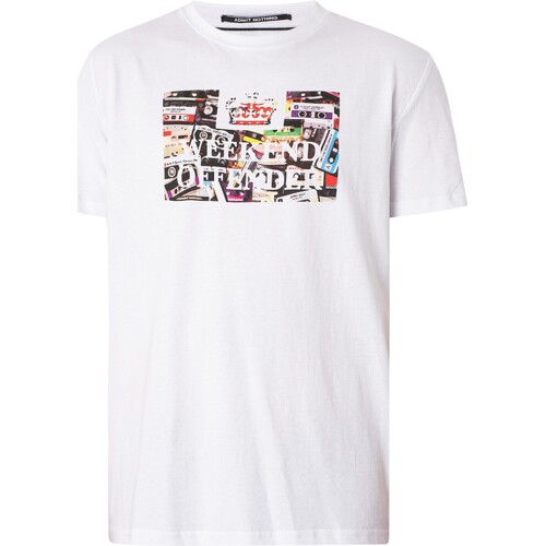 Textiel Heren T-shirts korte mouwen Weekend Offender Keyte grafisch T-shirt Wit