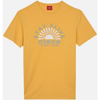 Textiel Heren T-shirts korte mouwen Oxbow Grafisch T-shirt met korte mouwen TEATA Oranje