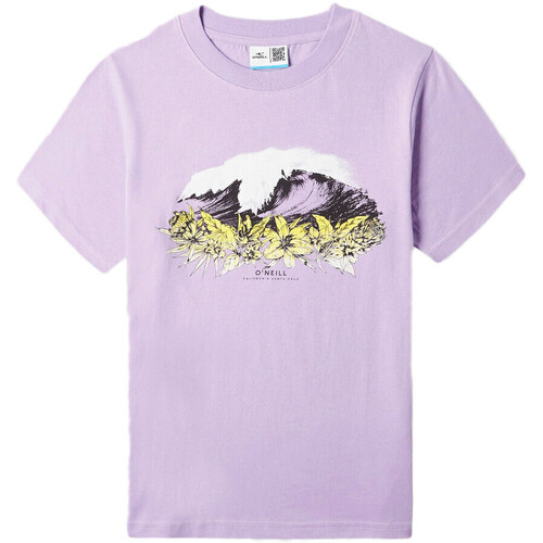 Textiel Meisjes T-shirts korte mouwen O'neill  Violet