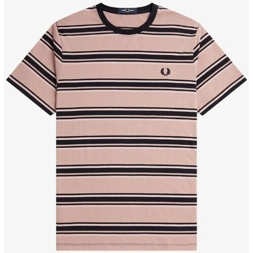 Textiel Heren T-shirts korte mouwen Fred Perry M6557 Roze