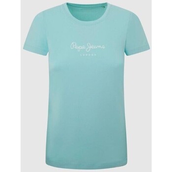 Textiel Dames T-shirts & Polo’s Pepe jeans PL505202 NEW VIRGINIA Blauw