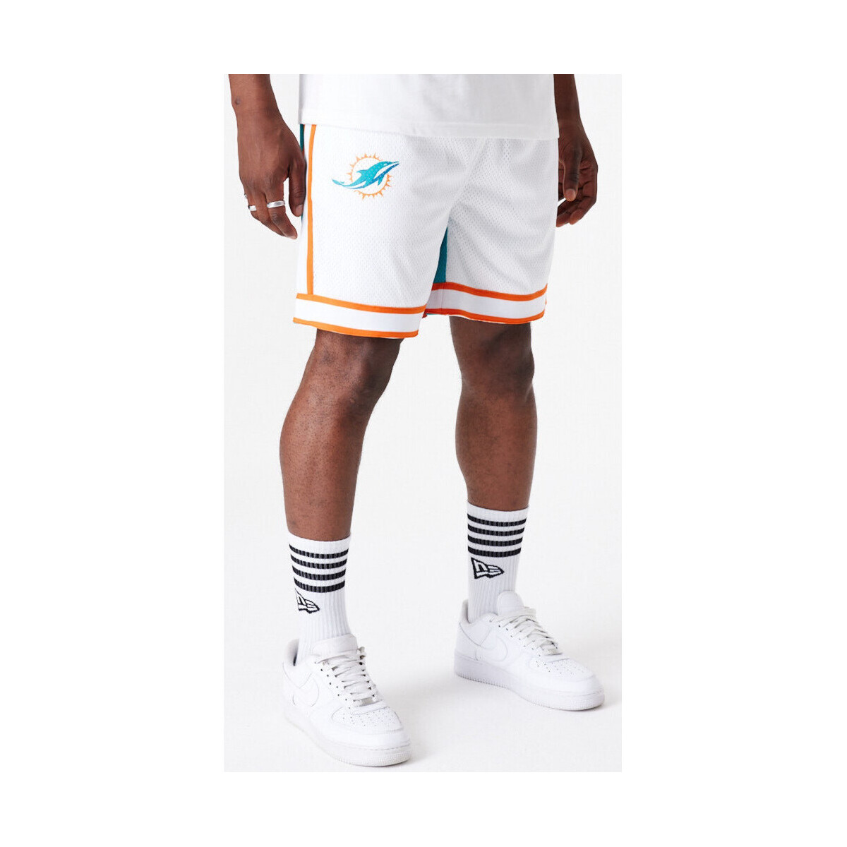 Textiel Heren Korte broeken / Bermuda's New-Era Nfl color block shorts miadol Wit