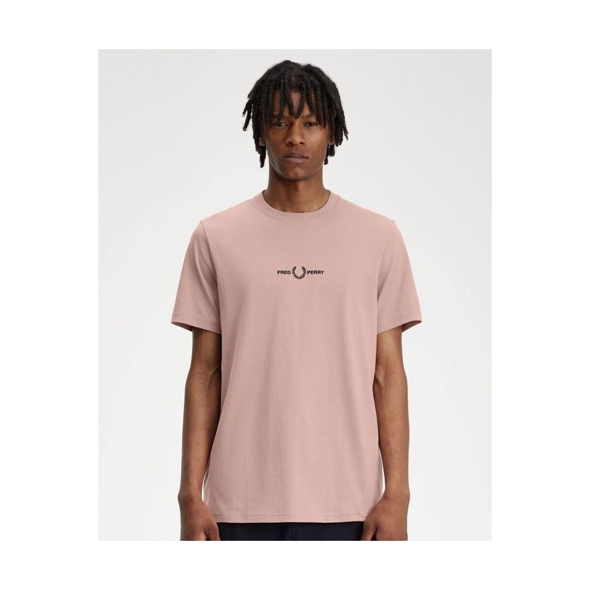 Textiel Heren T-shirts korte mouwen Fred Perry M4580 Roze