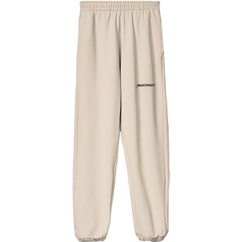 Textiel Dames Broeken / Pantalons Hinnominate Pantalone In Felpa Beige