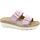 Schoenen Dames Leren slippers Grunland GRU-CCC-CE1019-GL Roze