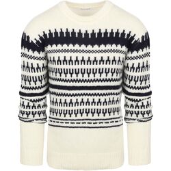 Textiel Heren Sweaters / Sweatshirts Knowledge Cotton Apparel Wol Print Off-white Beige