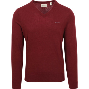 Textiel Heren Sweaters / Sweatshirts Gant Trui Lamswol Bordeaux Bordeau