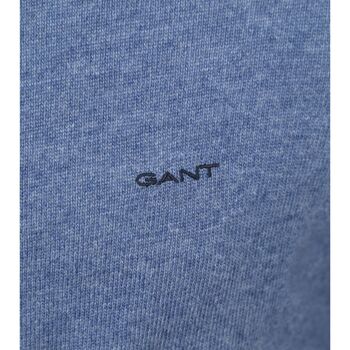 Gant Vest Lamswol Mid Blauw Blauw