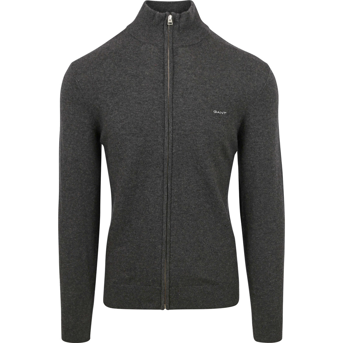 Textiel Heren Sweaters / Sweatshirts Gant Vest Lamswol Antraciet Grijs