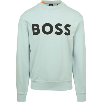 Boss Sweater Trui Logo Turqouise