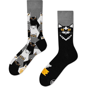 Ondergoed Heren Socks Many Mornings Sokken Black Cat Multicolour