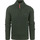 Textiel Heren Sweaters / Sweatshirts New Zealand Auckland NZA Half Zip Trui Ohaeawai Wol Donkergroen Groen