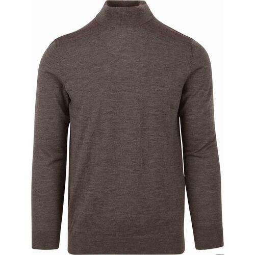 Textiel Heren Sweaters / Sweatshirts Profuomo Turtleneck Trui Merino Taupe Bruin