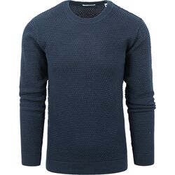 Textiel Heren Sweaters / Sweatshirts Knowledge Cotton Apparel Trui Vagn Donkerblauw Blauw
