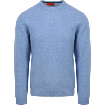 Textiel Heren Sweaters / Sweatshirts Suitable Lamswol Trui Ronde Hals Lichtblauw Blauw
