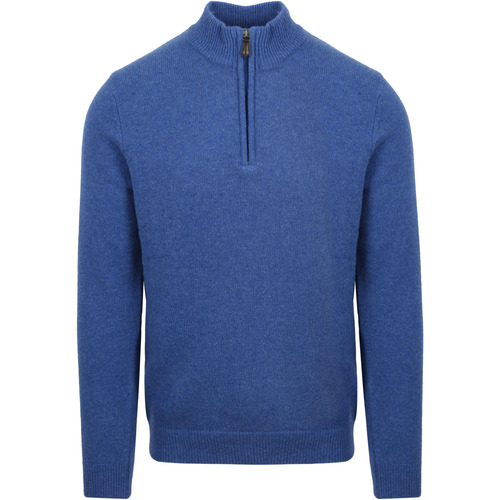 Textiel Heren Sweaters / Sweatshirts Suitable Half Zip Trui Wol Blauw Blauw