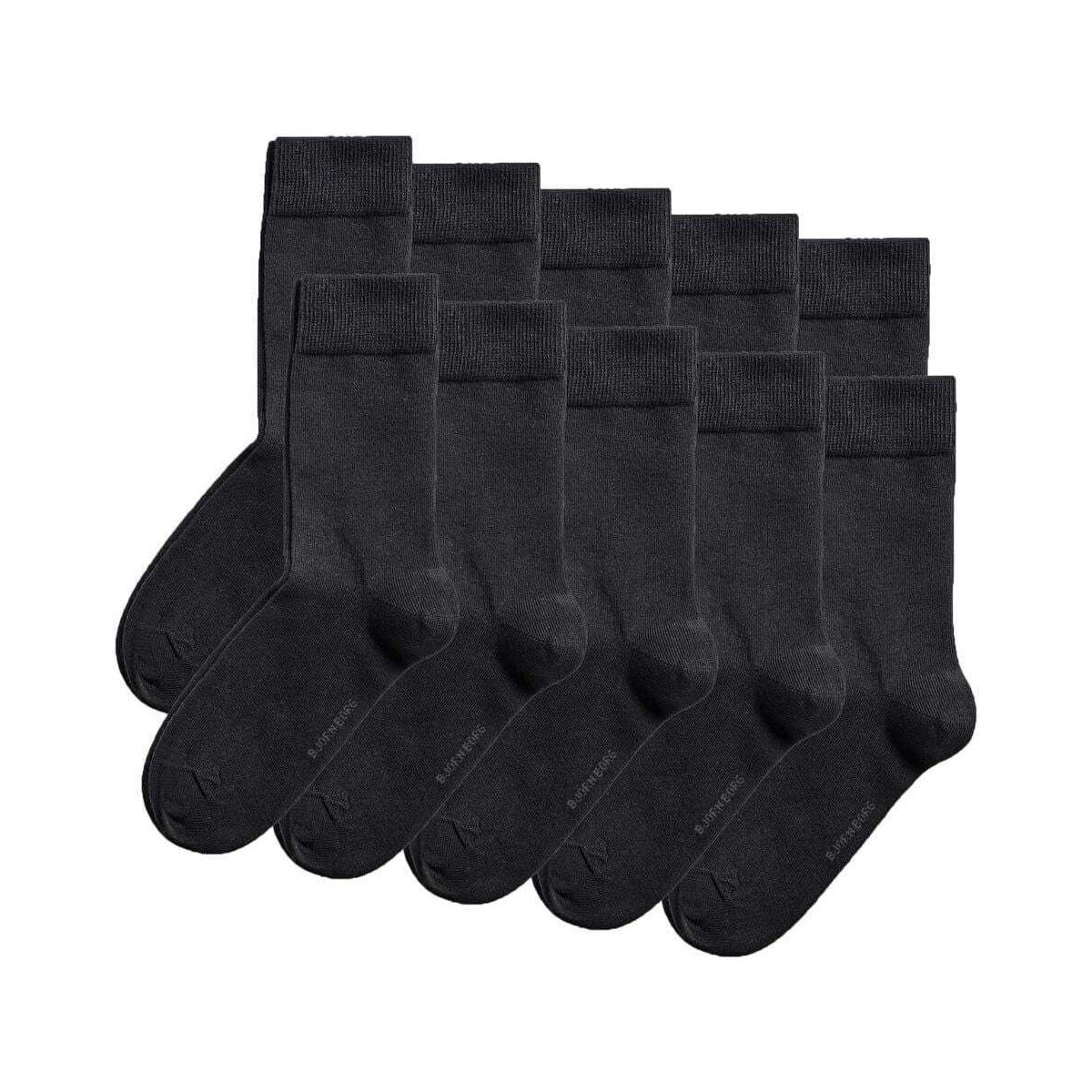 Ondergoed Heren Socks Björn Borg 10-Pack Sokken Zwart Zwart