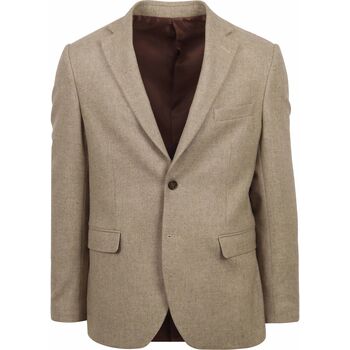 Textiel Heren Jasjes / Blazers Suitable Tweed Colbert Beige Beige