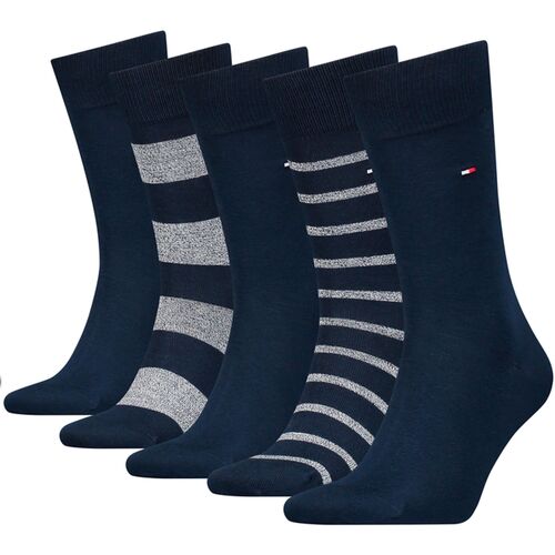 Ondergoed Heren Socks Tommy Hilfiger Giftbox Flag Socks 5-Pack Blauw