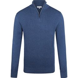 Textiel Heren Sweaters / Sweatshirts Mcgregor Half Zip Trui Wolmix Donkerblauw Blauw