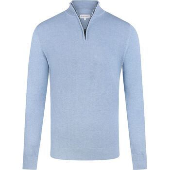 Textiel Heren Sweaters / Sweatshirts Mcgregor Half Zip Trui Wolmix Lichtblauw Blauw
