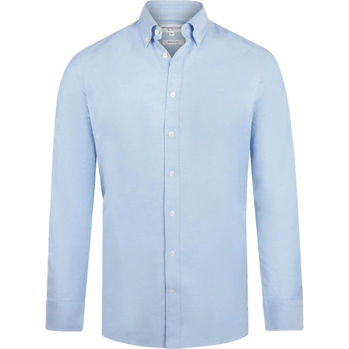 Textiel Heren Overhemden lange mouwen Mcgregor Overhemd Oxford Lichtblauw Blauw