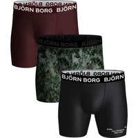 Ondergoed Heren BH's Björn Borg Björn Borg Performance Boxershorts 3-Pack Multicolour Zwart