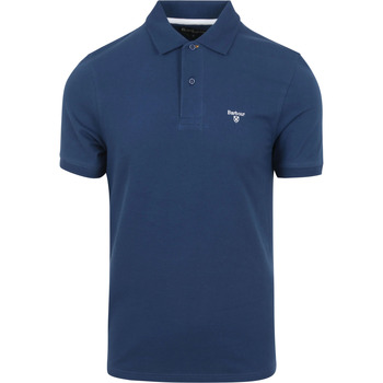 Barbour T-shirt Poloshirt Kobaltblauw