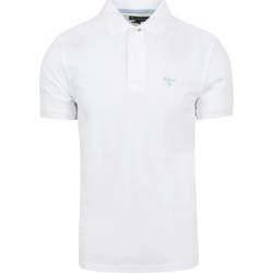Textiel Heren T-shirts & Polo’s Barbour Poloshirt Wit Wit