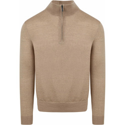 Textiel Heren Sweaters / Sweatshirts Suitable Merino Half Zip Trui Beige Beige
