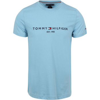 Textiel Heren T-shirts & Polo’s Tommy Hilfiger T-shirt Logo Sleepy Blauw Blauw