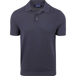 Textiel Heren T-shirts & Polo’s Suitable Knitted Polo Navy Blauw