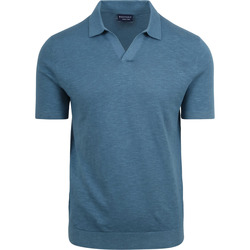Textiel Heren T-shirts & Polo’s Suitable Polo Riva Linnen Blauw Blauw