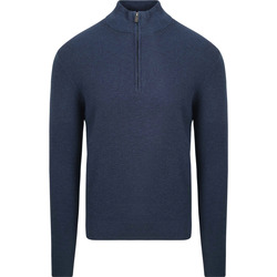 Textiel Heren Sweaters / Sweatshirts Suitable Half Zip Trui Structuur Petrol Blauw
