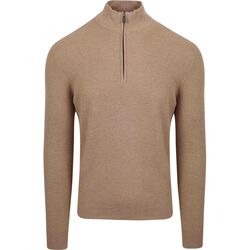 Textiel Heren Sweaters / Sweatshirts Suitable Half Zip Trui Structuur Beige Beige