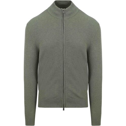 Textiel Heren Sweaters / Sweatshirts Suitable Vest Structuur Groen Groen