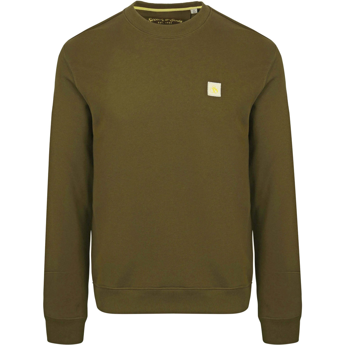 Textiel Heren Sweaters / Sweatshirts Scotch & Soda Essential Sweater Donkergroen Groen