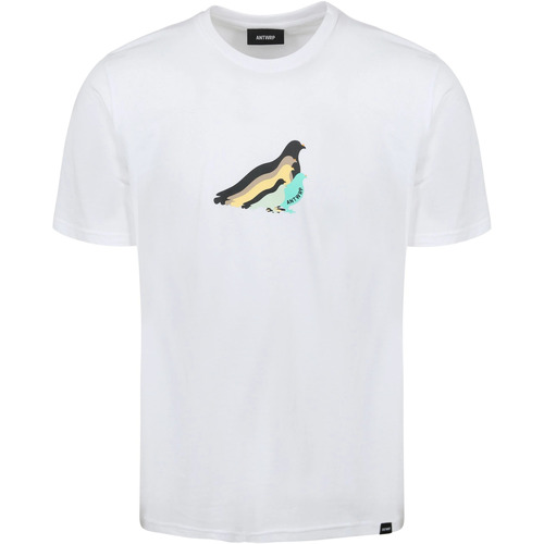 Textiel Heren T-shirts & Polo’s Antwrp T-Shirt Pigeon Wit Wit