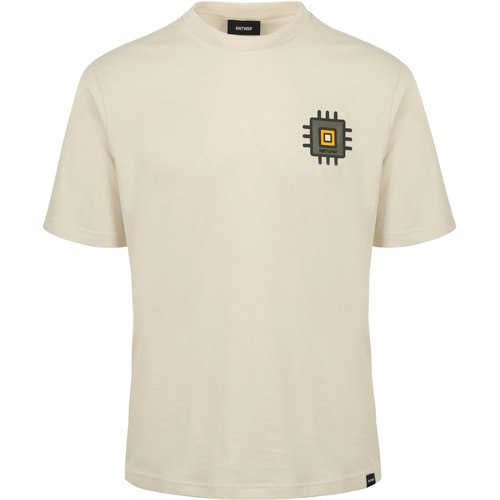 Textiel Heren T-shirts & Polo’s Antwrp T-Shirt Print Ecru Beige