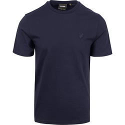 Textiel Heren T-shirts & Polo’s Lyle And Scott T-shirt Plain Navy Blauw